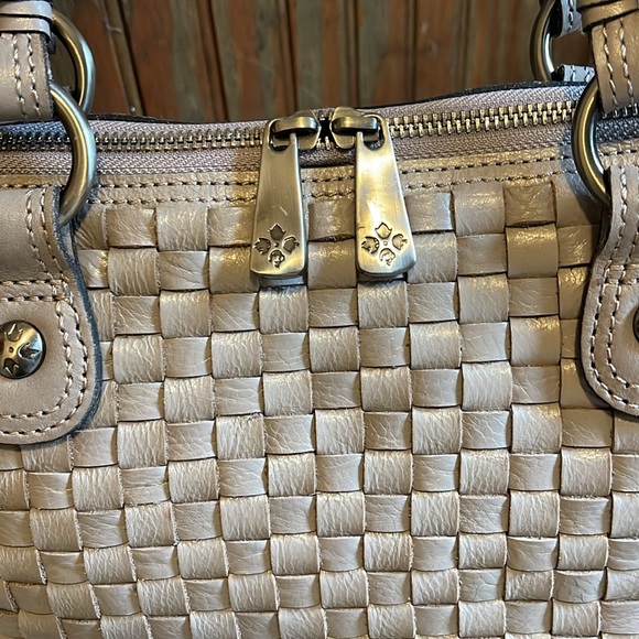 Patricia Nash woven leather satchel - Picture 2 of 14